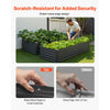 VEVOR Metal Raised Garden Bed, 6.7 x 3 x 1.5 ft Outdoor Galvalume Planter Garden Box, Open Bottom Design, Large Planter Raised Bed for Growing Vegetables, Flowers, Herbs, and Succulents, Gray