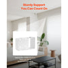 VEVOR Box Mounting Brackets, 2 Pcs, Box Blind Bracket for Window Blinds, Fit for 1.5 x 2.25 inch Headrails, with Self-Tapping Screws and Expansion Tubes, Sturdy Iron, for Blinds Installation, White