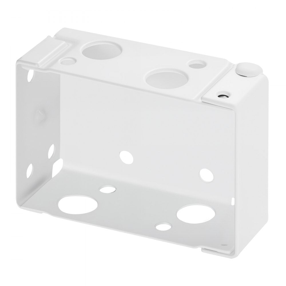 VEVOR Box Mounting Brackets, 2 Pcs, Box Blind Bracket for Window Blinds, Fit for 1.5 x 2.25 inch Headrails, with Self-Tapping Screws and Expansion Tubes, Sturdy Iron, for Blinds Installation, White