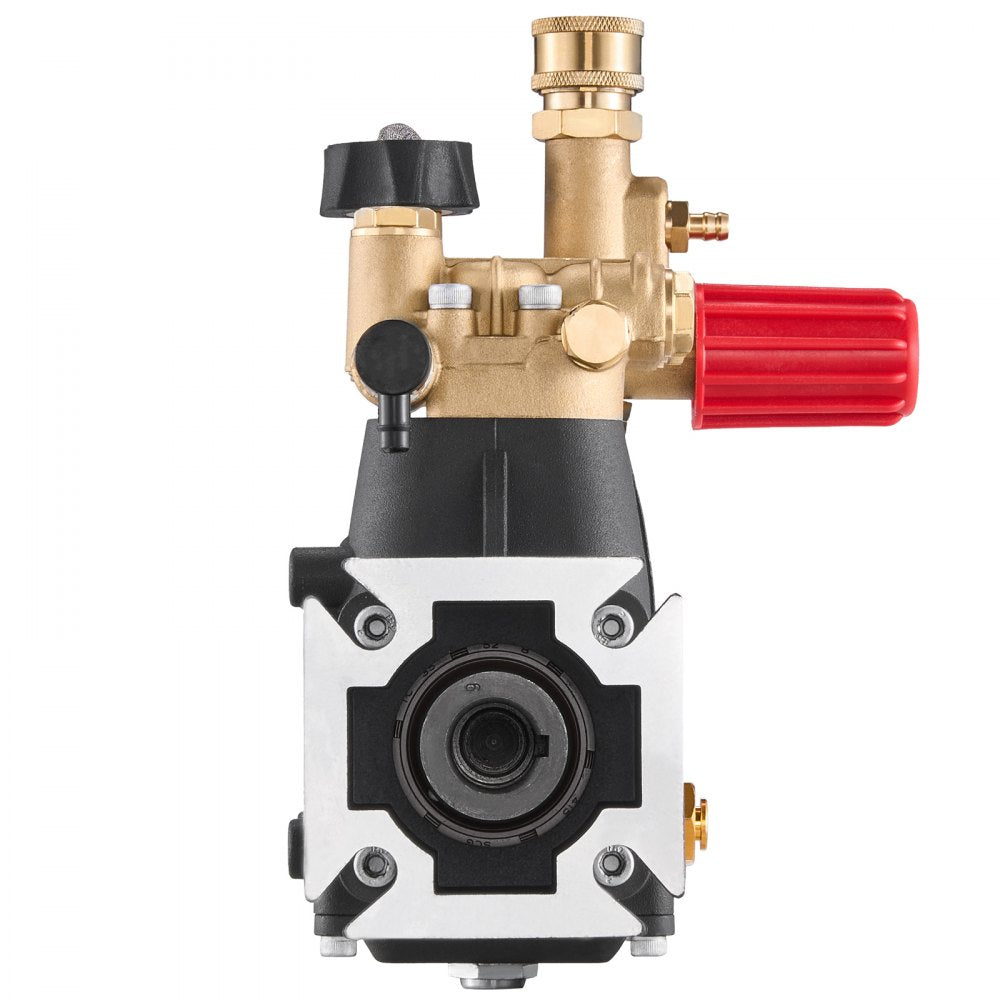 VEVOR Pressure Washer Pump, 3/4" Shaft Horizontal Triplex Plunger, 3300 PSI, 2.5GPM, Replacement Power Washer Pumps Kit with 5 Nozzles, Compatible with Simpson MorFlex 40224, 40225, 40226, Santoprene