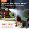 VEVOR Pressure Washer Pump, 1" Shaft Horizontal Triplex Plunger, 4300 PSI, 4.4GPM, Replacement Power Washer Pumps Kit with 5 Nozzles, Compatible with Simpson MorFlex 40224, 40225, 40226, Santoprene