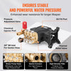 VEVOR Pressure Washer Pump, 1" Shaft Horizontal Triplex Plunger, 4000 PSI, 4.0GPM, Replacement Power Washer Pumps Kit with 5 Nozzles, Compatible with Simpson MorFlex 40224, 40225, 40226, Santoprene