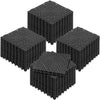 VEVOR Interlocking Tile 50PCS Black, Drainage Tiles 12" x 12" Splicing, Soft PVC Interlocking Drainage Floor Tiles, Non-Slip Drainage Holes for Restroom, Bathroom, Kitchen, Pool, Wet Areas