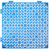 VEVOR Interlocking Tile 50PCS Blue, Drainage Tiles 12" x 12" Splicing, Soft PVC Interlocking Drainage Floor Tiles, Non-Slip Drainage Holes for Restroom, Bathroom, Kitchen, Pool, Wet Areas