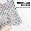 VEVOR Interlocking Tile 55PCS Grey, Drainage Tiles 12" x 12"x 0.6 Splicing, Soft PVC Interlocking Floor Tiles, Non-Slip Drainage Holes for Restroom, Bathroom, Kitchen, Pool, Wet Area