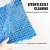 VEVOR Interlocking Tile 55PCS Blue, Drainage Tiles 12" x 12" Splicing, Soft PVC Interlocking Drainage Floor Tiles, Non-Slip Drainage Holes for Restroom, Bathroom, Kitchen, Pool, Wet Areas, Blue