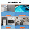 VEVOR Interlocking Tile 55PCS Blue, Drainage Tiles 12" x 12" Splicing, Soft PVC Interlocking Drainage Floor Tiles, Non-Slip Drainage Holes for Restroom, Bathroom, Kitchen, Pool, Wet Areas, Blue