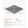 VEVOR Modular Interlocking Cushion 50 Pack Splicing Drainage Mats Gray, for Bathrooms Restrooms Pools Kitchens, 12 x 12 in Non-Slip PVC Interlocking Floor Tiles, 0.6 in Thickened, Easy to Clean