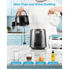 VEVOR Water Distiller, 4L 1.1 Gallon Pure Water Purifier Filter For Home Table Countertop, 1750W Distilled Maker with Glass Pot, Stainless Steel Interior Drinking Machine to Make Clean Waters, Grey