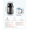VEVOR Water Distiller, 4L 1.1 Gallon Pure Water Purifier Filter For Home Table Countertop, 1750W Distilled Maker with Glass Pot, Stainless Steel Interior Drinking Machine to Make Clean Waters, Grey