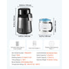 VEVOR Water Distiller, 4L 1.1 Gallon Pure Water Purifier Filter For Home Table Countertop, 750W Distilled Maker with Glass Pot, Stainless Steel Interior Drinking Machine to Make Clean Waters, Grey
