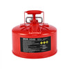 VEVOR Safety Gas Can, 2.5 Gallon Type II Red Safety Can for Gasoline with Stainless Steel Flame Arrester, Self-Closing Lid & Flexible Metal Spout, Carbon Steel Flammable Storage with Ergonomic Handle