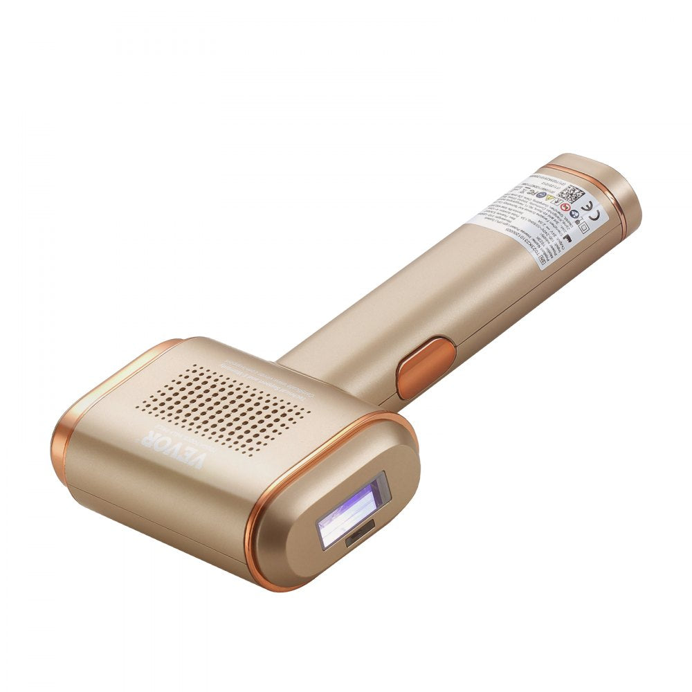 VEVOR IPL Hair Removal, Permanent Hair Removal with Sapphire Ice Cooling System, Painless At-Home Hair Removal Device for Women Men, Auto/Manual Modes, 5 Levels for Body & Face