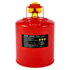 VEVOR Safety Gas Can, 5 Gallon Type I Red Safety Can for Gasoline with Stainless Steel Flame Arrester, Self-Closing Lid, and PE Funnel, Carbon Steel Flammable Storage Container with Ergonomic Handle