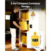VEVOR Safety Can, 5 Gallon Type I Yellow Safety Can for Diesel with Stainless Steel Flame Arrester, Self-Closing Lid, and PE Funnel, Carbon Steel Flammable Storage Container with Ergonomic Handle