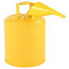 VEVOR Safety Can, 5 Gallon Type I Yellow Safety Can for Diesel with Stainless Steel Flame Arrester, Self-Closing Lid, and PE Funnel, Carbon Steel Flammable Storage Container with Ergonomic Handle