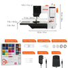 VEVOR Sewing Machine, Portable Sewing Machine for Beginners with 38 Built-in Stitches & Reverse Sewing, Dual Speed Sewing Machine with Extension Table Foot Pedal, Accessory Kit Family Home Travel
