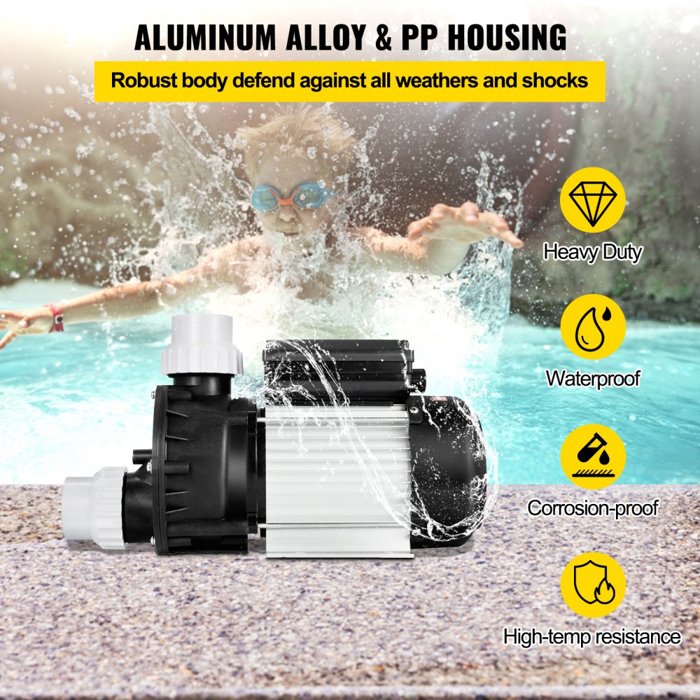 VEVOR 750W 1HP Water Pump for Swimming Pools