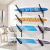 VEVOR Surfboard Wall Mount, 4 Tiers Horizontal Surfboard Rack for Storage and Display, Adjustable Height Metal Board Stand Organizer, Surf Board Holder for Snowboards, Kiteboards, Shortboard, Skis