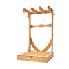 VEVOR Vertical Surfboard Stand, 3 Tiers Wooden Surfboard Rack for Storage and Display, Freestanding Board Stand Organizer with Hanging Hooks & Cork Padding, for Wakeboards, Snowboards, Kiteboards