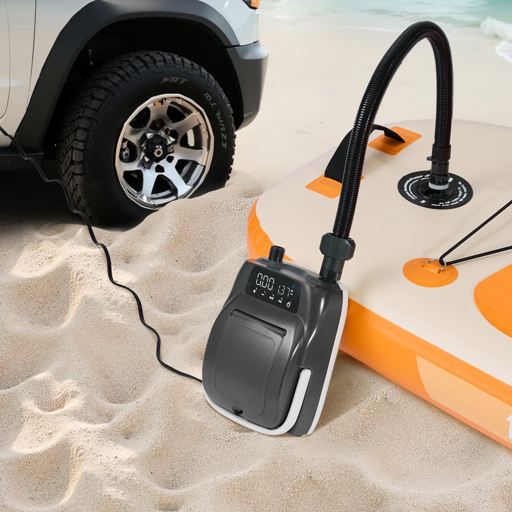 VEVOR Paddle Board Pump, 20PSI High Pressure, Dual Stage Inflation & Deflation SUP Air Pump with Auto-Off Function and 12V DC Car Connector, Ideal for Inflatable Paddle Board, Tent and Mattress