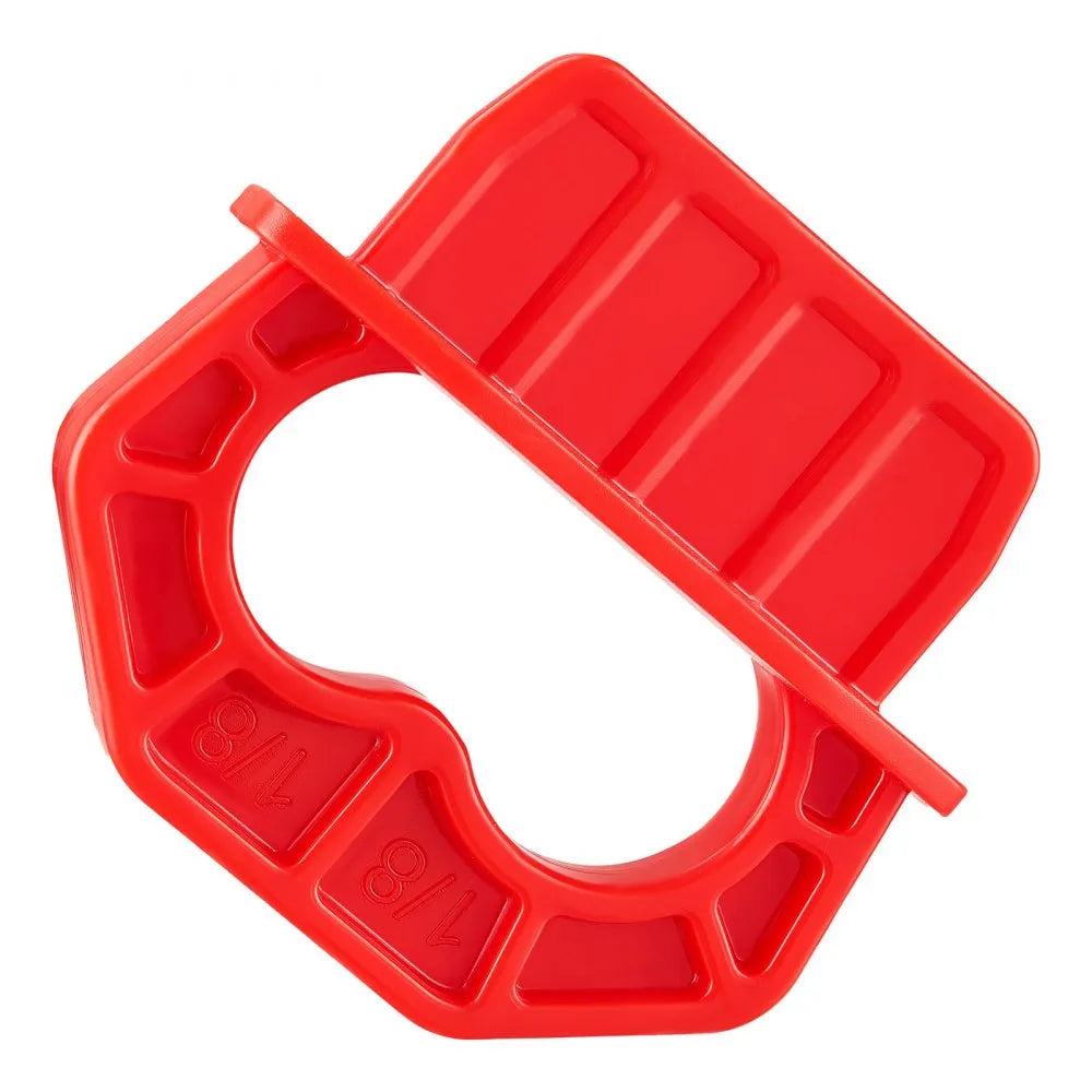 VEVOR 20-Pack 1/8 Inch Deck Board Spacers, Bright Red Gap Jig Rings for Easily Spotting, Easy Pull, ABS Decking Jig Spacing Tool for Composite, PVC, Hardwood, Pressure-Treated Planks, Terrace, Garden