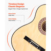 VEVOR Classical Guitar, 38 Inch, Wood Classical Guitar Starter Kit for Beginners, with Nylon Strings, Gig Bag, Strap, Tuner, Extra Strings, Pick, Capo, Basswood, for Teenagers Adults Students, Natural
