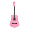 VEVOR Classical Guitar, 38 Inch, Wood Classical Guitar Starter Kit for Beginners, with Nylon Strings, Gig Bag, Strap, Tuner, Extra Strings, Picks, Capo, Basswood, for Teenagers Adults Students, Pink