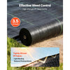 VEVOR Weed Barrier Fabric Heavy Duty, 13x115FT 3.5oz Landscape Fabric, Woven Weed Blocker Fabrics, Garden Fabrics Weeds Barrier, Weeds Control Ground Cover, Geotextile Webbing, Gardening Mat, Black
