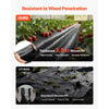 VEVOR Weed Barrier Fabric Heavy Duty, 13x115FT 3.5oz Landscape Fabric, Woven Weed Blocker Fabrics, Garden Fabrics Weeds Barrier, Weeds Control Ground Cover, Geotextile Webbing, Gardening Mat, Black
