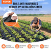 VEVOR Weed Barrier Landscape Fabric, 3.28*164FT Heavy Duty Garden Weed Fabric, Woven PP Weed Control Fabric, Driveway Fabric, Geotextile Fabric for Landscaping, Ground Cover, Weed Blocker Weed Mat, Black