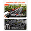 VEVOR Weed Barrier Fabric Heavy Duty, 3x100FT 5oz Landscape Fabric, Woven Weed Blocker Fabrics, Garden Fabrics Weeds Barrier, Weeds Control Ground Cover, Geotextile Webbing, Gardening Mat, Black