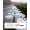 VEVOR Heavy Duty Sand Bags, 50Pack 16" x 26", Empty Sandbags for Flooding with Tie Strings, Woven Polypropylene Sand Bag with 1600 Hours of UV Protection, 50Lbs Capacity