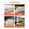 VEVOR Empty Sandbags, 200 Packs 16 x 26 in, Heavy Duty Sand Bags Sacks with Ties, 50lb Capacity Woven Polypropylene Sandbags, Tear-Resistant & UV-Resistant Sand Bags for Flood Protection Barrier
