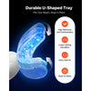 VEVOR Teeth Whitening Kit with LED Light, 32 LED Accelerator Lights, Whitening Strips, Pens and Gel Syringes, U-Shaped Tray, Wireless Portable Kit Fast and Effectively Removes Stubborn Stains