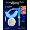 VEVOR Teeth Whitening Kit with LED Light, 32 LED Accelerator Lights, Whitening Gel Syringe, Desensitizing Gel, and U-Shaped Tray, Wireless Portable Kit Fast and Effectively Removes Stubborn Stains