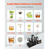 VEVOR Cocktail Shaker Set, 13-Piece Stainless Steel Bar Tools with Bamboo Stand, Boston Bartender Kit | Mixer Spoon, Muddler, Jigger, Strainer, Liquor Pourers, Ice Scoop, Lemon Zester, Gunmetal