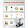VEVOR Cocktail Shaker Set, 14-Piece Stainless Steel Bar Tools with Acrylic Stand, Boston Bartender Kit Accessories | Mixer Spoon, Muddler, Jiggers, Strainer, Liquor Pourer, Ice Tong, Corkscrew, Silver