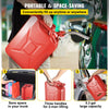 VEVOR Jerry Fuel Can, 5.3 Gallon / 20 L Portable Jerry Gas Can with Flexible Spout System, Rustproof ＆ Heat-resistant Steel Fuel Tank for Cars Trucks Equipment, Red
