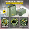 VEVOR Jerry Fuel Can, 5.3 Gallon / 20 L Portable Jerry Gas Can with Flexible Spout System, Rustproof ＆ Heat-resistant Steel Fuel Tank for Cars Trucks Equipment, 2PCS Green