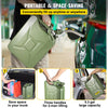 VEVOR Jerry Fuel Can, 5.3 Gallon / 20 L Portable Jerry Gas Can with Flexible Spout System, Rustproof ＆ Heat-resistant Steel Fuel Tank for Cars Trucks Equipment, Green