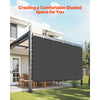 VEVOR 90% Sun Shade Cloth, 10 x 10 ft Pergola Shade Cover with Stainless Steel Grommets, Sun Shades Canopy Privacy Screen with 140 GSM HDPE Material, for Outdoor, Patio, Garden, and Backyard (Black)