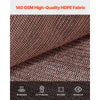 VEVOR 90% Sun Shade Cloth, 10 x 12 ft Pergola Shade Cover with Stainless Steel Grommets, Sun Shades Canopy Privacy Screen with 140 GSM HDPE Material, for Outdoor, Patio, Garden, and Backyard (Brown)