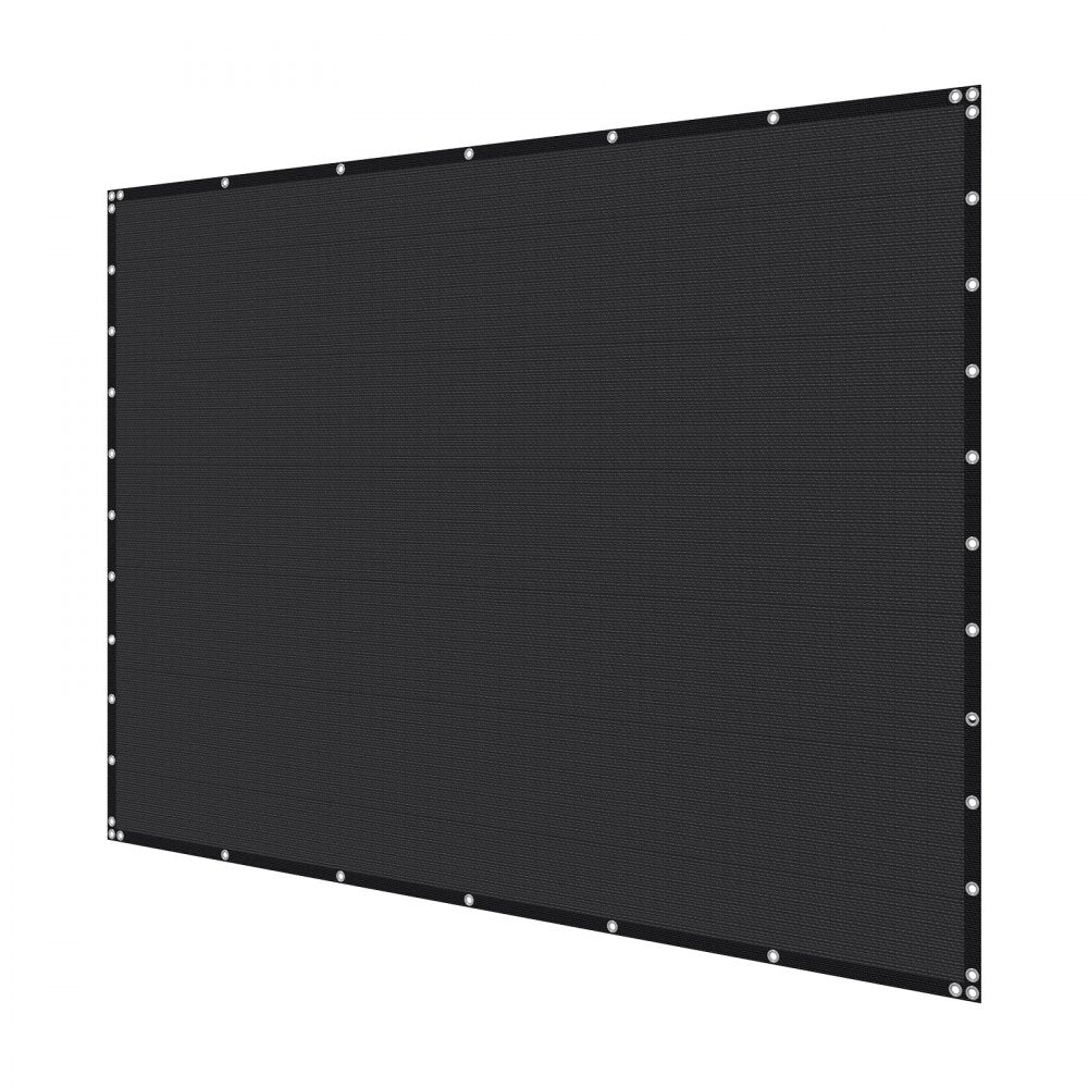 VEVOR 90% Sun Shade Cloth, 10 x 12 ft Pergola Shade Cover with Stainless Steel Grommets, Sun Shades Canopy Privacy Screen with 140 GSM HDPE Material, for Outdoor, Patio, Garden, and Backyard (Black)