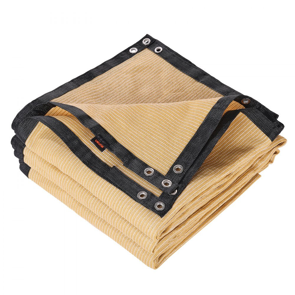 VEVOR 90% Sun Shade Cloth, 12 x 20 ft Pergola Shade Cover with Stainless Steel Grommets, Sun Shades Canopy Privacy Screen with 160 GSM HDPE Material, for Outdoor, Patio, Garden, and Backyard (Beige)