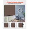 VEVOR 90% Sun Shade Cloth, 8 x 12 ft Pergola Shade Cover with Stainless Steel Grommets, Sun Shades Canopy Privacy Screen with 140 GSM HDPE Material, for Outdoor, Patio, Garden, and Backyard (Brown)
