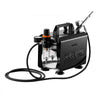 VEVOR Airbrush Kit, 1/6 HP, Air Brush Kit with Air Compressor, 1 Dual-Action Professional Airbrush with 3 Tips, Hose, Acrylic Paint, Brush, Low Noise, for Cake Decorating, Model Painting, Nail Art