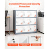 VEVOR 9 Doors Metal Locker, Lockable Steel Storage Cabinet, 66 lbs Loading Capacity, 2 Keys for Each Door, 3 Tiers Employee Lockers for Office, School, Gym, Easy Assembly, 35.4 x 17.7 x 37 in, Gray