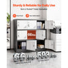 VEVOR 9 Doors Metal Locker Lockable Steel Storage Cabinet 66 lbs Load Gray, for Office School Gym, 2 Keys for Each Door, 3 Tiers Employee Lockers with Metal Hinges, Easy Assembly, 35.4 x 17.7 x 37 in