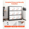 VEVOR 9 Doors Metal Locker Lockable Steel Storage Cabinet 66 lbs Load Gray, for Office School Gym, 2 Keys for Each Door, 3 Tiers Employee Lockers with Metal Hinges, Easy Assembly, 35.4 x 17.7 x 37 in
